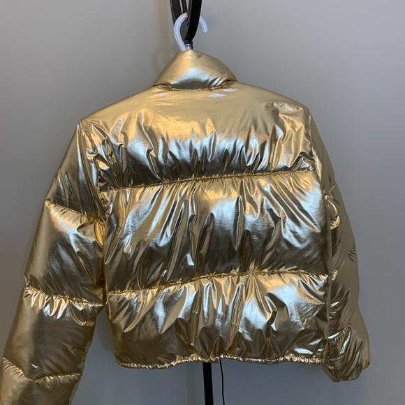 COPY - Lovers + Friends Ripley Puffer in Gold - Picture 3 of 8